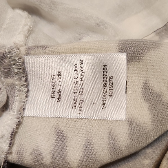 Coldwater Creek Gray Ivory Tie Dye Sleeveless Fit & Flare Maxi Dress Sz 14 - Picture 9 of 10